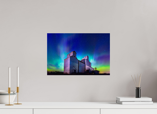 45 x 30 cm, Acrylic Print Aurora Over Asquith – Northern Lights on the Prairies