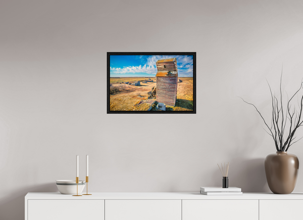 60 x 40 cm, Framed Print Fading Legacy – The Ghost Town of Bents, Saskatchewan
