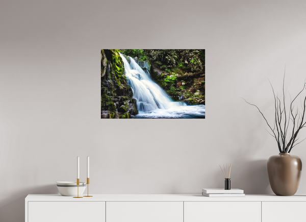 75 x 50 cm, Metal Print Eternal Flow — Abrams Falls, Great Smoky Mountains